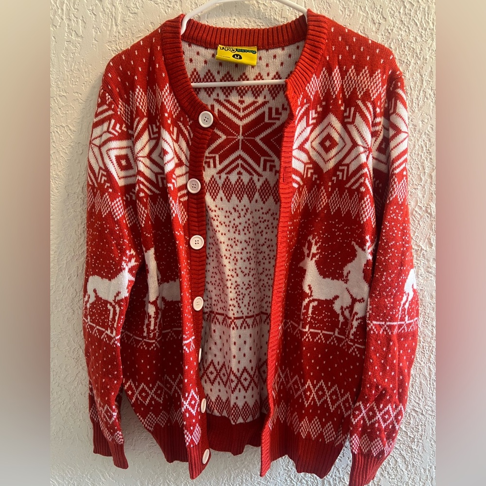 Tipsy Elves button-up ugly sweater - size M